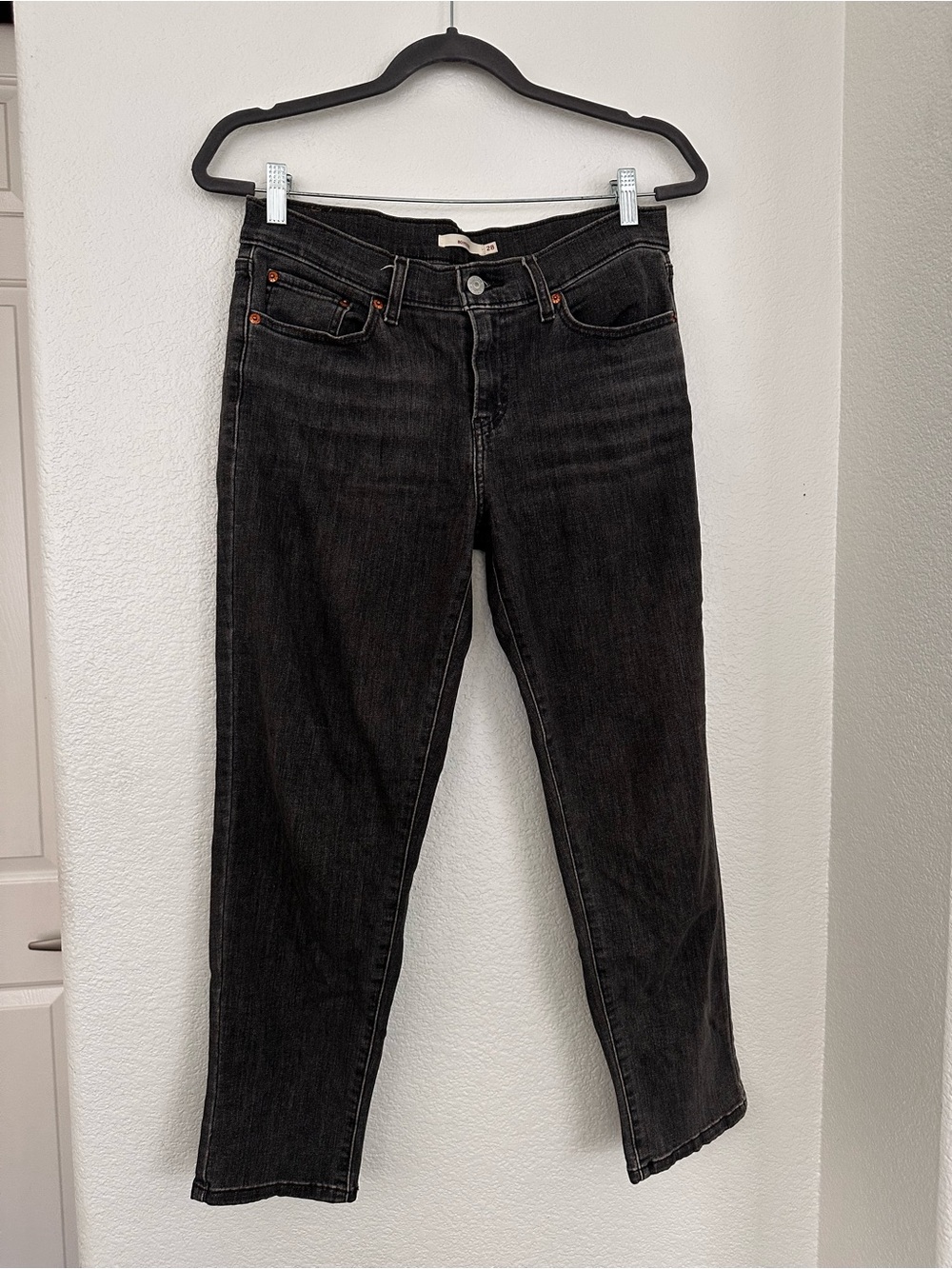 Levi's Black Straight-Leg Women's Jeans